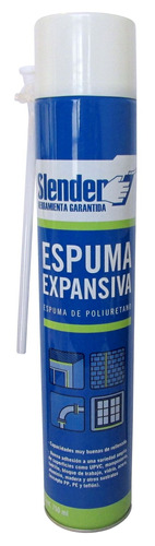 Espuma De Poliuretano Expandido 750ml Slender Ms-a40