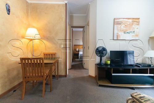 Imagem 7 de 15 de Flat Adágio Berrini 54m² 2 Dormitórios 1 Vaga Para Locação No Brooklin. - Sf39086