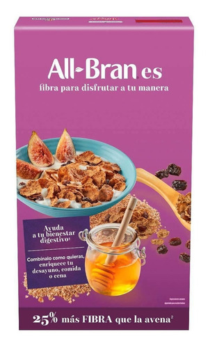 Cereal All-bran Kellogg's Pasas 980 G Mas Fibra