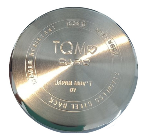Reloj Casio Grabado De Regalo Mtp-v005l-1b5 Correa Piel