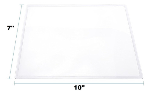 3 Lupa Flexible Lente De Aumento Grande Regla Credencial 3x
