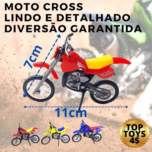 Moto de Motocross de Brinquedo com Apoio - Vermelho