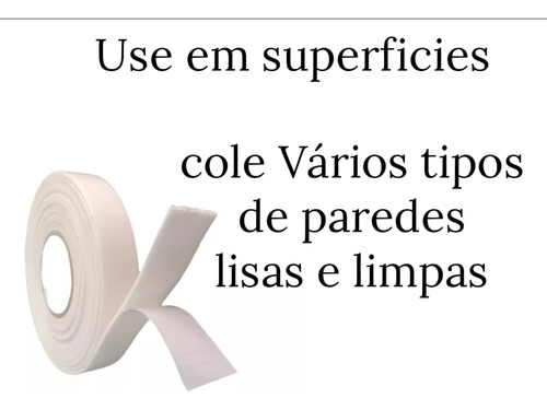 Fita Espuma Dupla Face 1.7cm 2.80m Branca