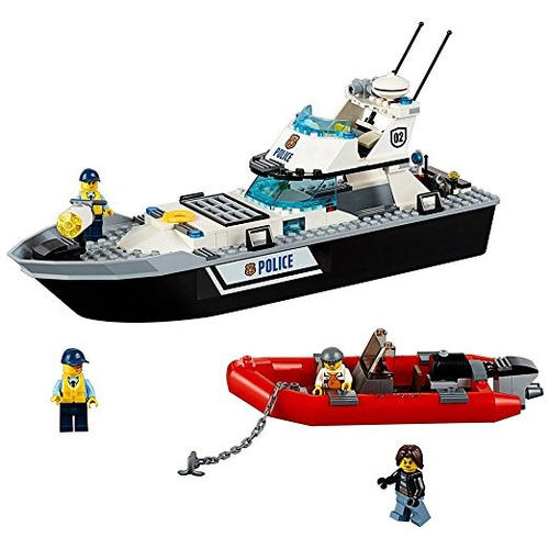 Lego City Police Patrol Boat 60129 Juguete De Construcción