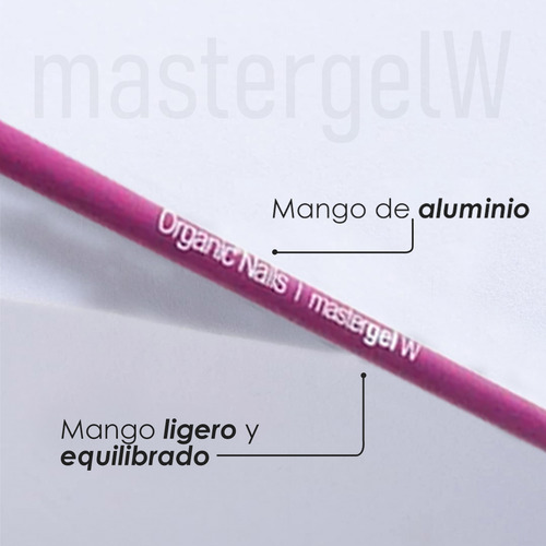 Pincel Master Diseño Gel Uñas #6 W Madera By Organic Nails