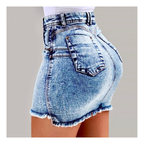 Mini Falda De Jean Mujer Verano Corto 4753 [u] [u]