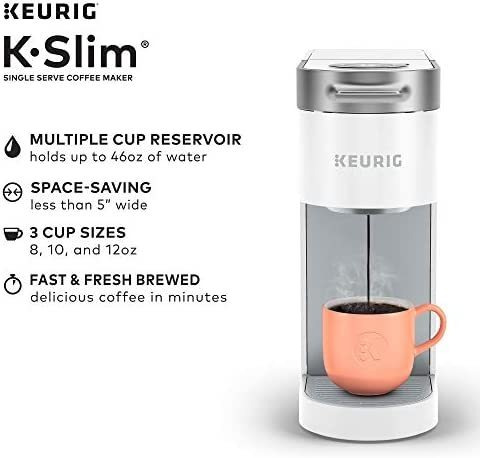 Cafetera Eléctrica Keurig K-slim Pod 8/12 Oz - Blanca