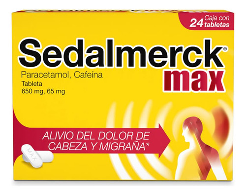 Sedalmerck Max Tableta 650 Mg/65 Mg, 24 Tabletas