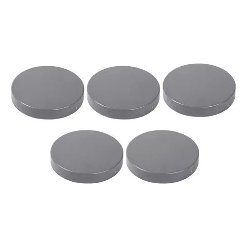 Pack 5 Tapa Gorro Sanitario Pvc Gris 40 Mm