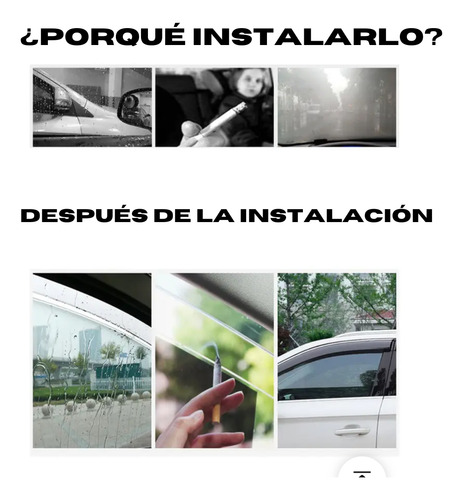 4 Windows Visor Honda Civic Sedán 2001 02 03 04 2005 Mugen