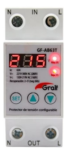 Protector De Tensión Enchufable Config Gralf Gf-ab63t