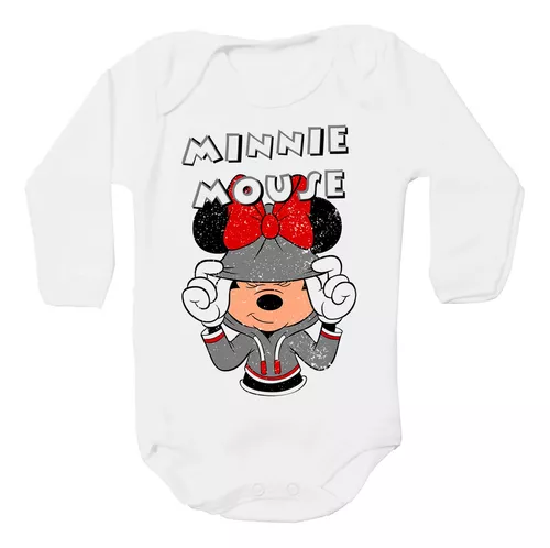 Blusa Infantil Menina Minnie Anime Fofo Manga Longa Disney