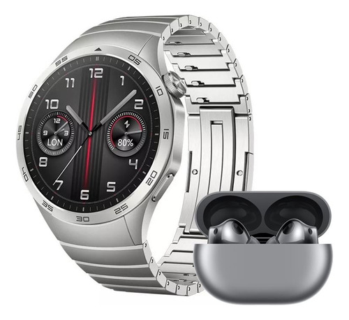 Smartwatch Huawei Gt 4 46mm Steel + Freebuds Pro 2 De Regalo