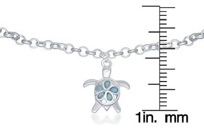 Beaux Bijoux Pulsera Tobillera Ajustable De Plata De Ley Con