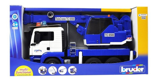 Camion Man Grúa Con Sonido Y Luz Bruder 3770 Made In Germany