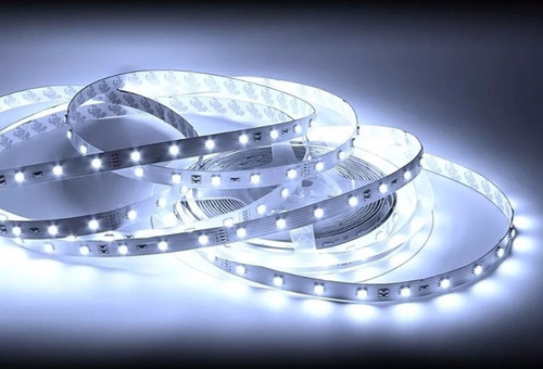 Tira Led 5mts Blanco Frio 5050 Interior Luz Decorativa