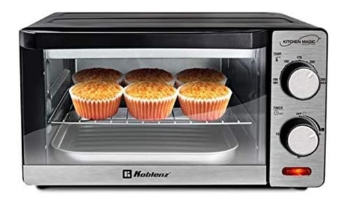 Imagen 2 de 3 de Horno de mesa eléctrico Koblenz HKM-1000 10L acero inoxidable 120V