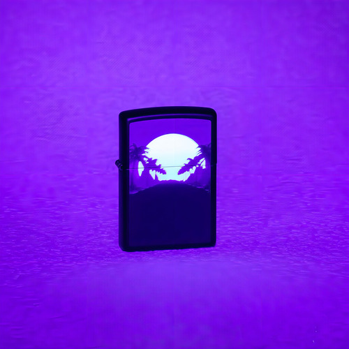 Encendedor Zippo 49809 Luz Negra Al Atardecer