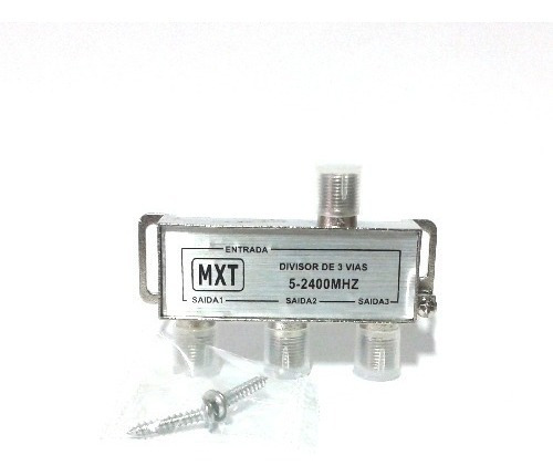 Imagem 2 de 4 de Divisor De Alta 1x3 Frequência 5 A 2400 Mhz Para Antena