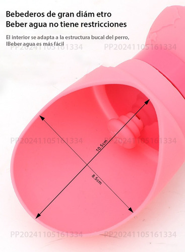 Taza De Agua Para Mascotas Botella De Agua Plegable Portátil