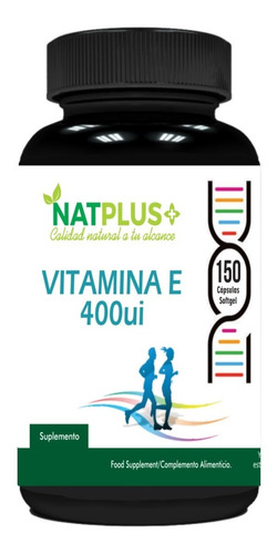 Vitamina E 400ui, 150 Cápsulas Softgel (blandas) De 500mg