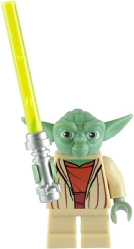 Mini Figura Yoda Con Sable De Luz Verde Halloween