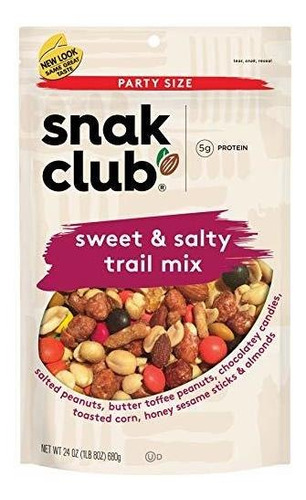 Snak Club Premium Sweet And Salty Trail Mix Party Size Bolsa