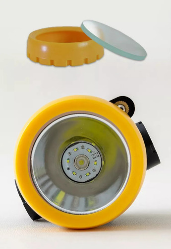 Linterna Frontal Para Casco, 10 W, 5000 Lux, Lámpara De Mine