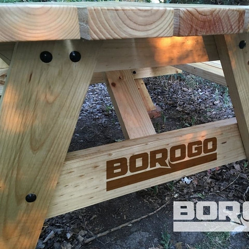 Imagen 7 de 7 de Borogo 2x6 Mesa Picnic 1,6 Metros.