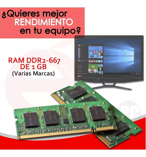 Memoria Ram Ddr2 1gb 667 Mhz Varias Marcas