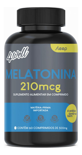 Melatonina 210mcg 4well 60 Cápsulas