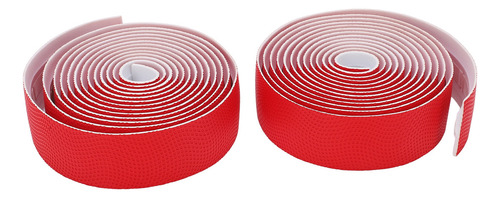 Cinta De Manillar Roja Roja, Manillar De Cuero Pu, Grano Ond