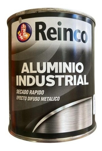 Esmalte Sintetico Secado Rapido Aluminio Difuso Reinco 1/4