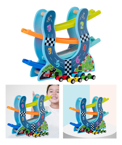 . Race Track Toys Racing Cars Mini Cars Vehicle Forma De U