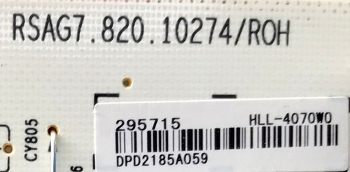 Fuente Hisense 295715 / Rsag7.820.10274/roh / Modelo 75u6g (Usado)