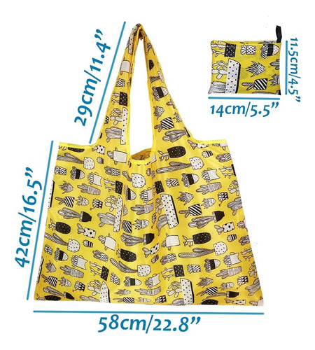 Paquete De 6 Bolsas Reutilizables Para Compras De