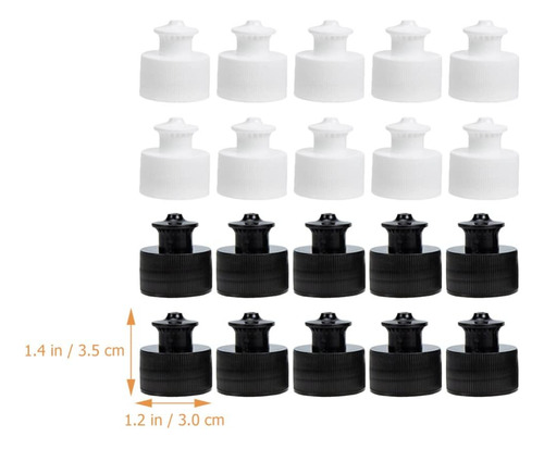 Vicasky 40 Piezas Tapas De Reemplazo Push Pull Para Botellas