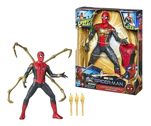 Muñeco Spiderman Marvel Figura Acción Thwip Blast F0238 Srj