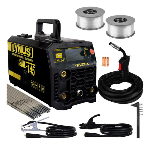 Maquina Inversora Sem Gás Lynus Isml 145 Bivolt Arames