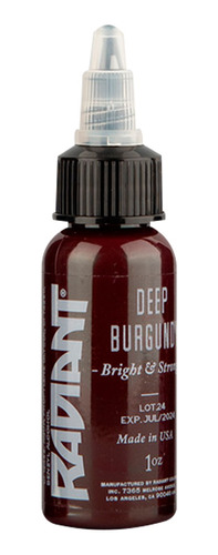 Tinta Profesional Para Tatuar Radiant Deep Burgundy 1oz 