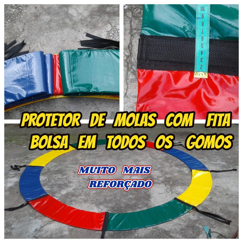 Imagem 2 de 10 de Protetor Forte+rede+8 Isot+8 Pont P/pula Pula 3.05mts+brinde