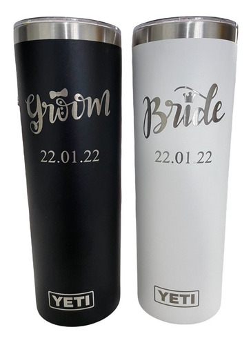 Yeti Skinny 20 Oz Personalizado Para Novios Boda Grabado 