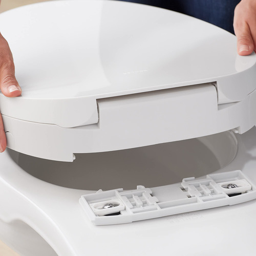 Asiento De Inodoro Alargado Kohler Purewash M300 Manual Blanco