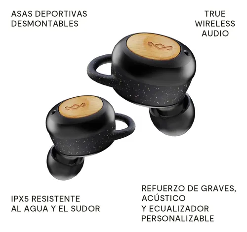 Audífonos Bluetooth True Wireless Champion 2 Black Marley
