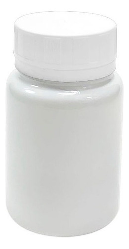 Pote Para Cápsulas Pet 75ml C/ Tampa Lacre (600 Unid) Sabor Branco