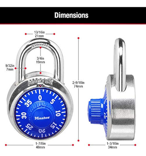 Candado Combinado Master Lock 1505d Lock,