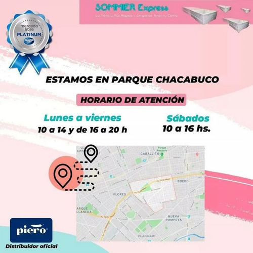 Colchón Piero Montreaux 200 X 200 Resortes Individuales !!!