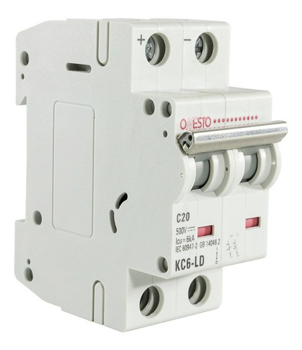 Termica Dc Corriente Continua 500v 20a 2 Polos P/panel Solar