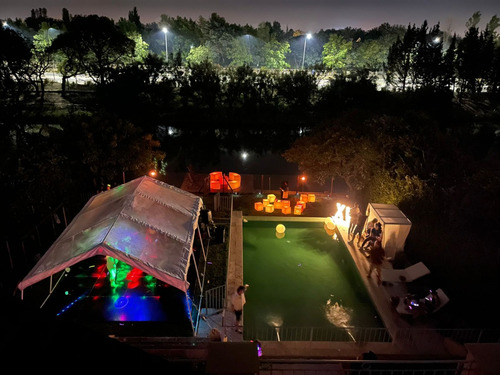 Alquiler Livings Led Luminoso Puff Mesa Frapera Barra Evento