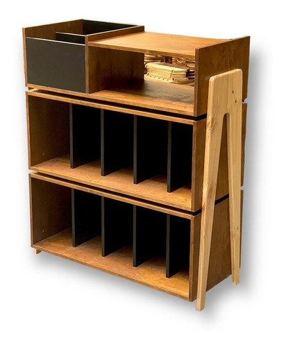 Mueble Rack Vinilos Vintage Iii